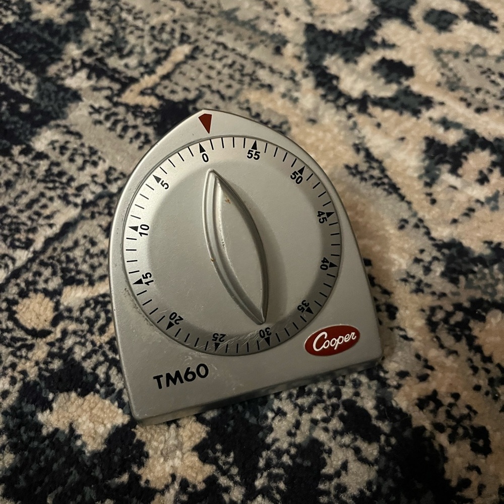 Cooper Silver Kitchen Timer